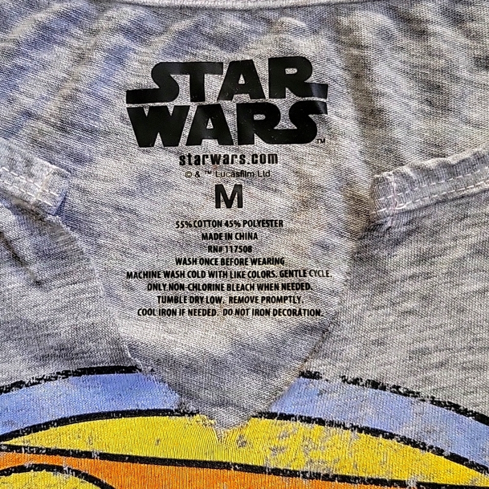 NWT Retro Star Wars Millennium Falcon Shirt - Grey - Size Medium - Picture 2 of 4